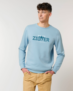 Ronde Hals Sweater ZilverFitness Lichtblauw
