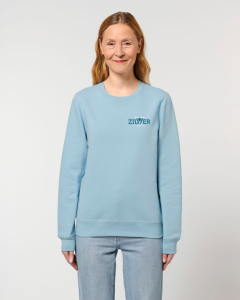 Ronde Hals Sweater ZilverFitness Lichtblauw Classic